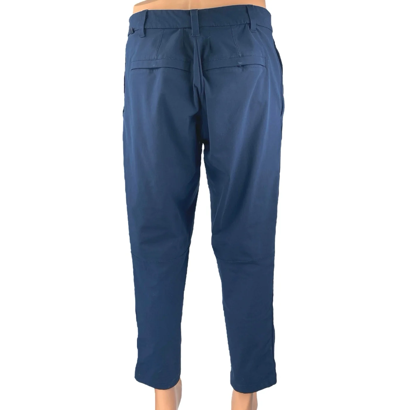 Lululemon Men's Blue Straight Leg High Waist Chino Khaki Trousers Dress Pants 36 - Image 3