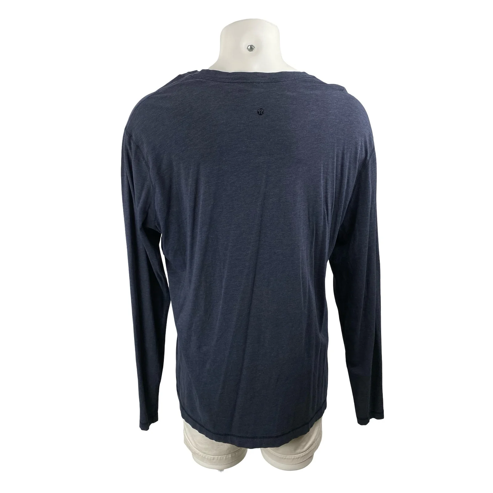 Lululemon Men's Blue V Neck Long Sleeve Sweater Sweatshirt Tee T-Shirt Top Sz XL - Image 2