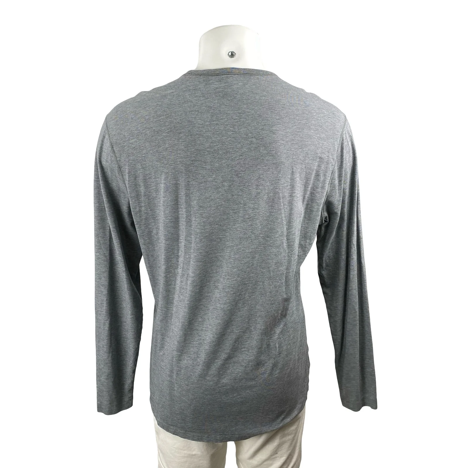 Lululemon Men's Gray Crew Neck Long Sleeve Sweater Sweatshirt T-Shirt Top Sz XL - Image 4