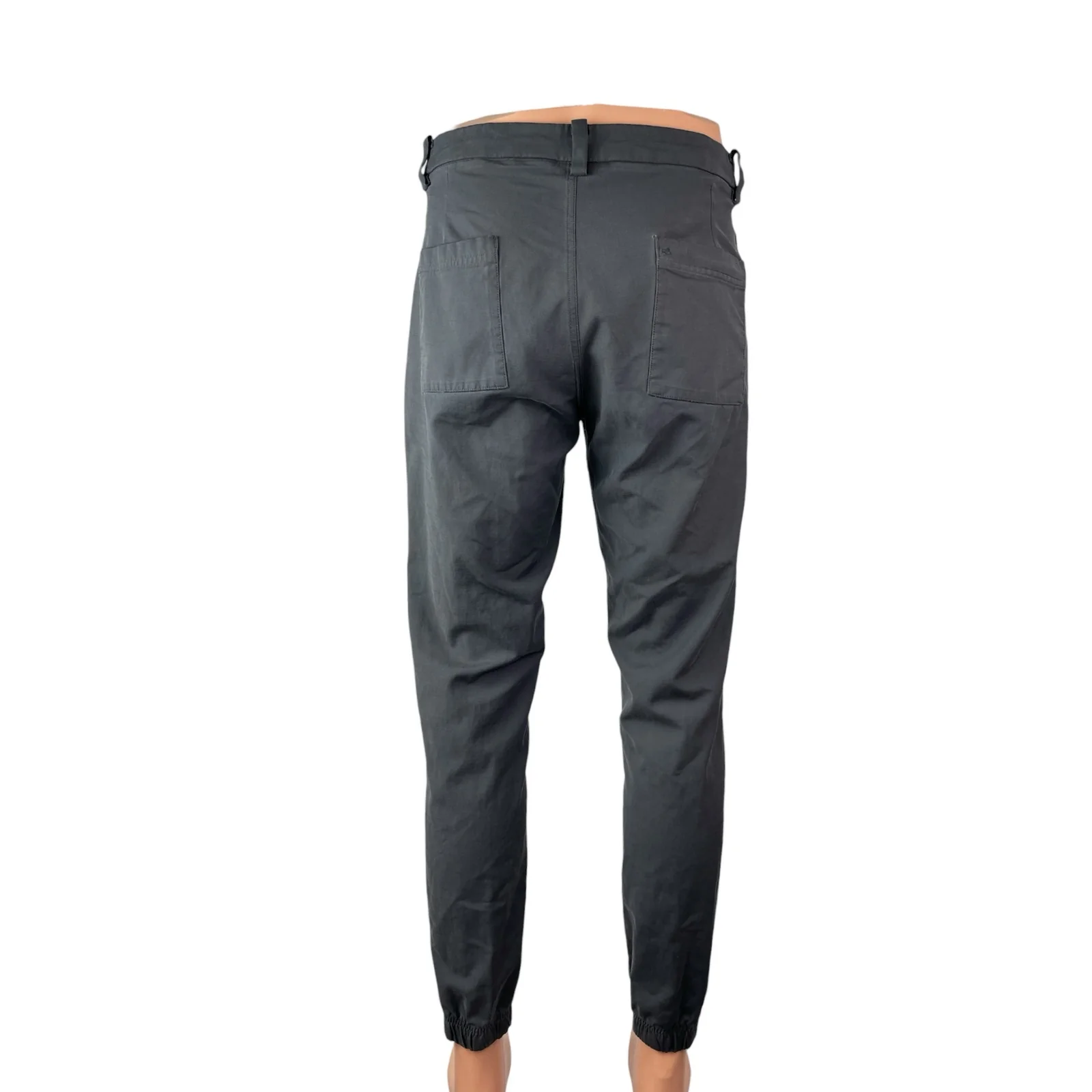 Lululemon Men's Gray High Rise Tapered Commuter Chino Trousers Jogger Pants Sz M - Image 4