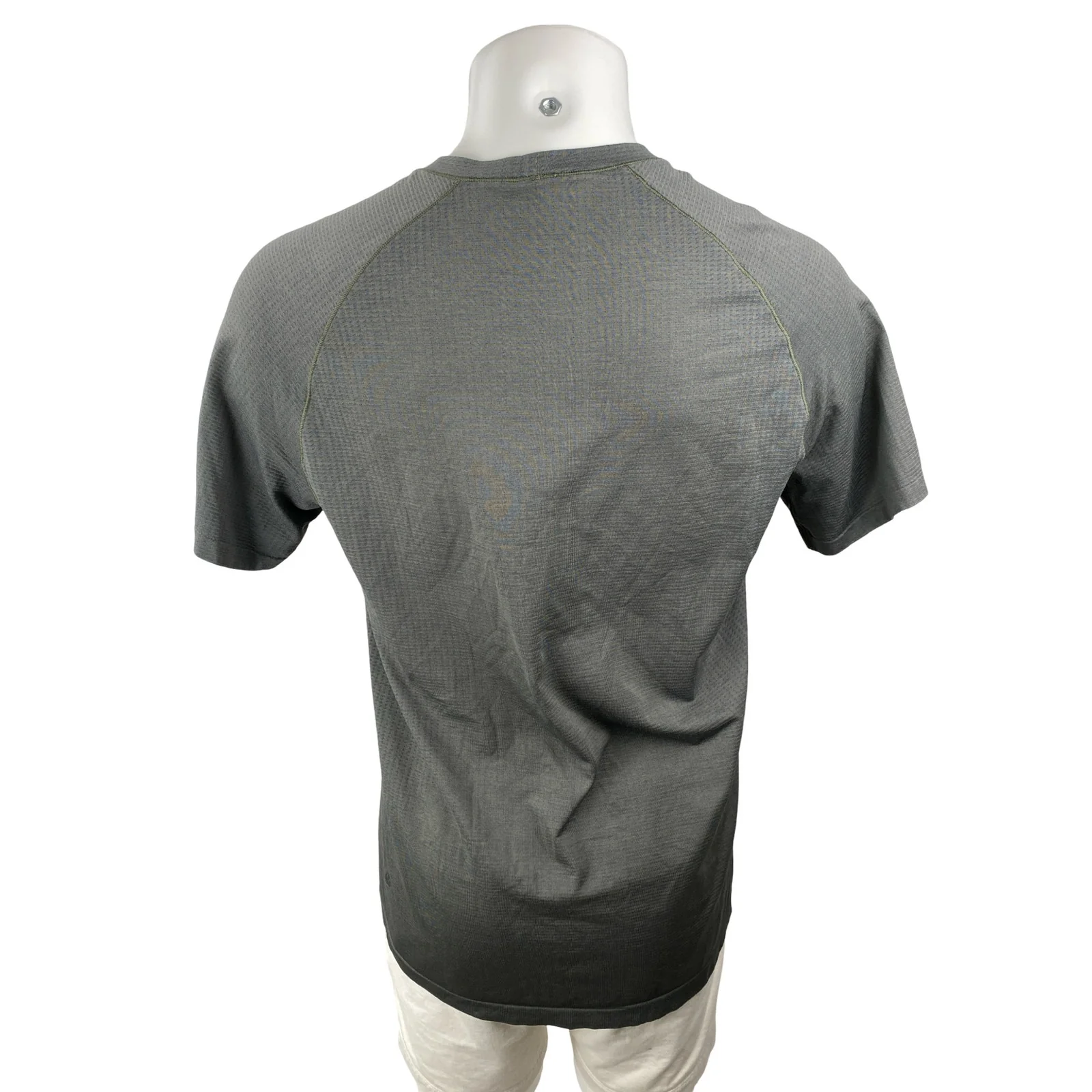 Lululemon Men's Gray Short Sleeve Running Workout Athletic T Shirt Tee Top L/XL - Image 4