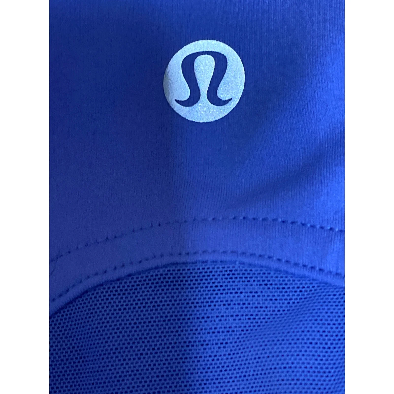 Lululemon Mesh Panelled Training Shelf Blue Yoga Athletic Tank Crop Top Size 8 - Image 5