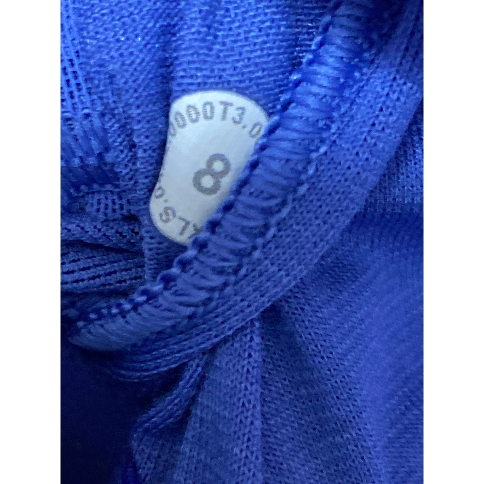 Lululemon Mesh Panelled Training Shelf Blue Yoga Athletic Tank Crop Top Size 8 - Image 6