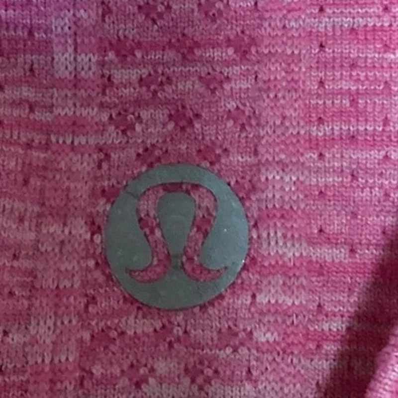 Lululemon Pink Scoop Neck Racerback Fitted Workout Athletic Tank Top Size S - Image 3