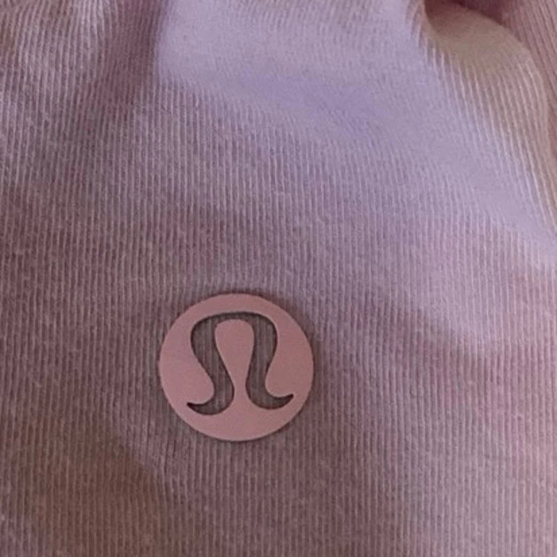 Lululemon Pink Sleeveless Crew Neck Pullover Knotted Front Sports Tank Top Sz S - Image 3