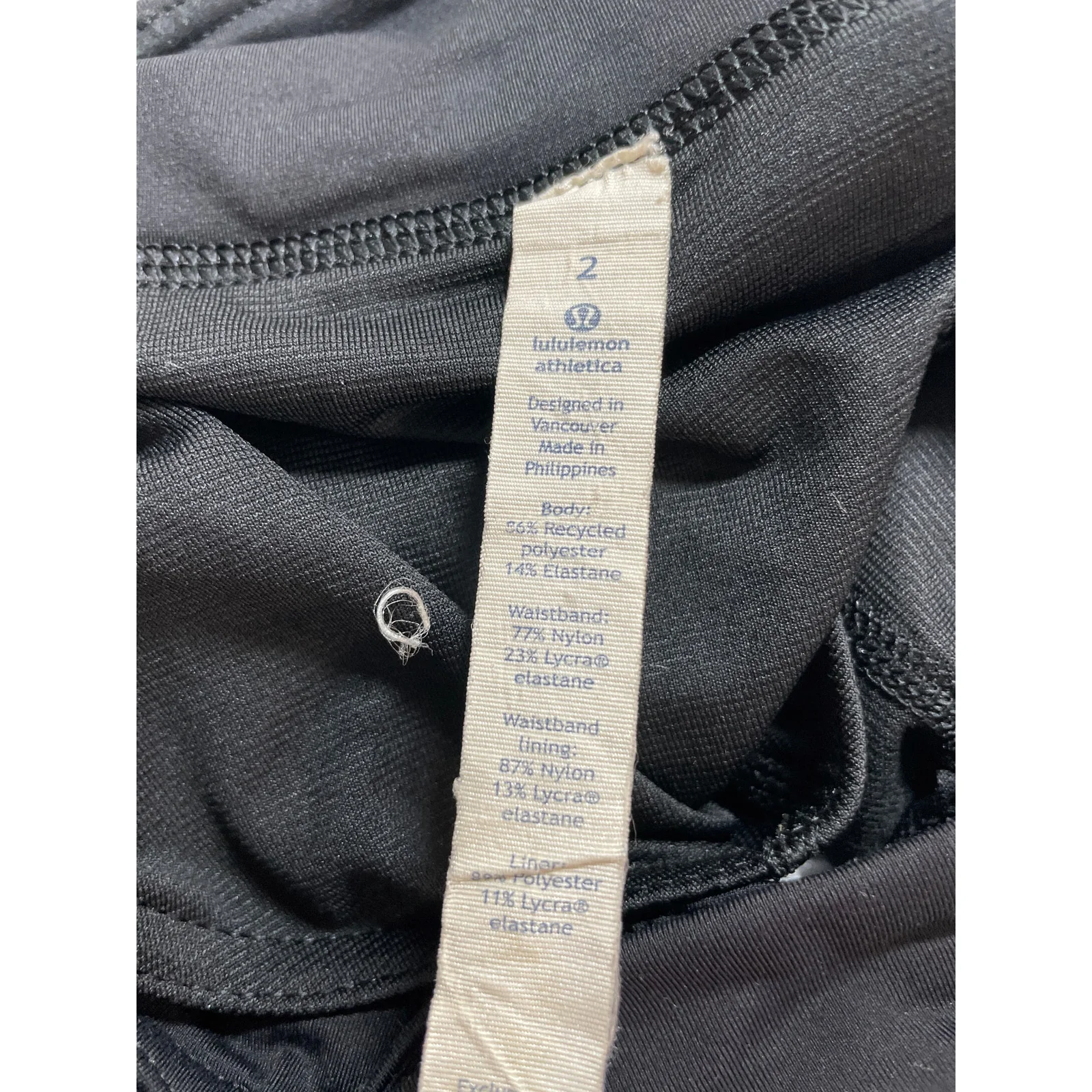 Lululemon Speed Strive Multi Black Yoga Gym Athletic Activewear Running Shorts 2 - Image 5
