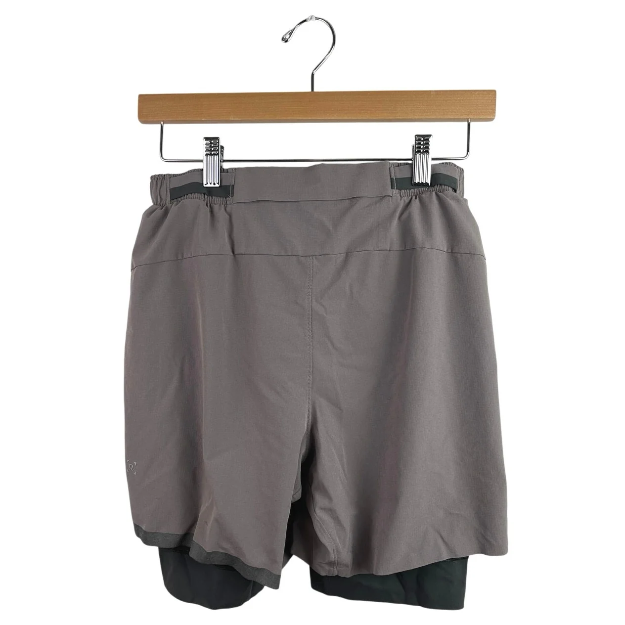 Lululemon Surge Men's Gray Lined Zip Pocket Activewear Athletic Running Shorts S - Image 2