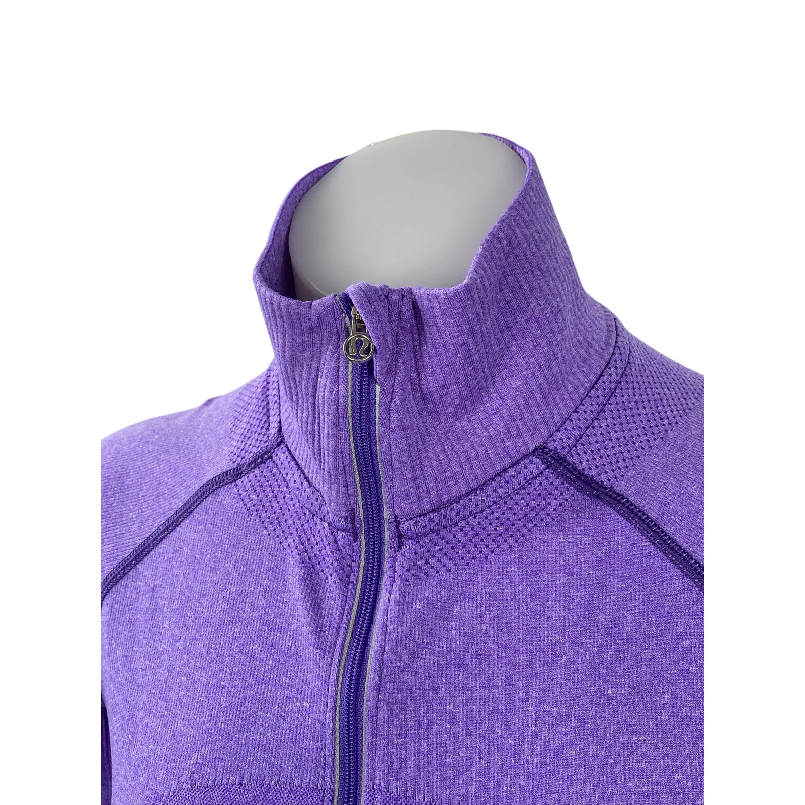 Lululemon Swiftly Tech Half Zip Womens Purple Yoga Track Athletic Jacket Size 8 - Image 2