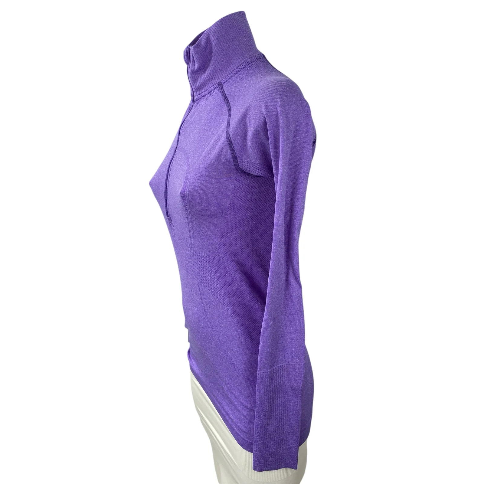 Lululemon Swiftly Tech Half Zip Womens Purple Yoga Track Athletic Jacket Size 8 - Image 3