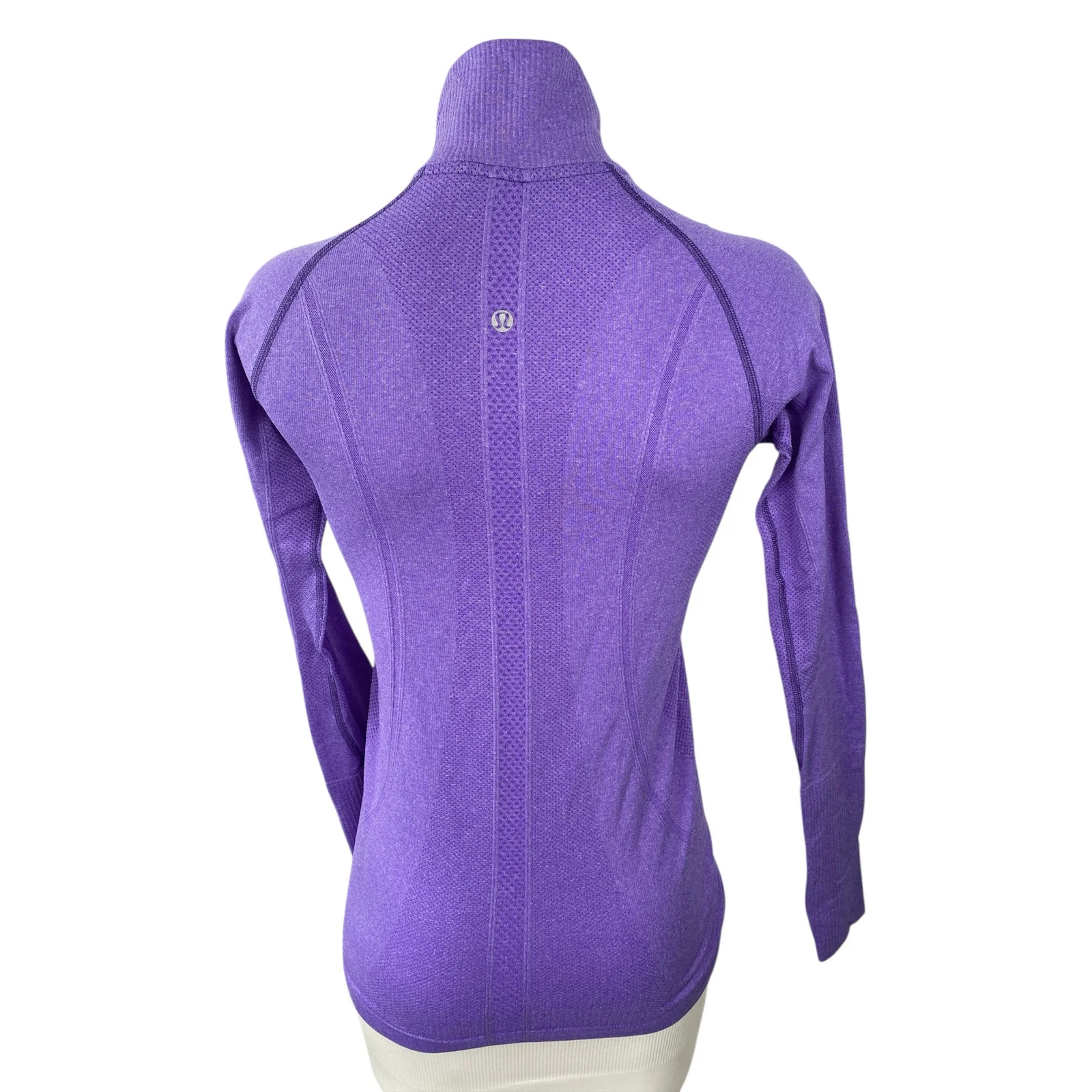 Lululemon Swiftly Tech Half Zip Womens Purple Yoga Track Athletic Jacket Size 8 - Image 4