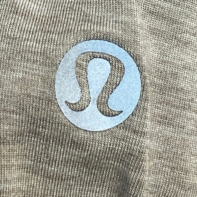 Lululemon Women's Beige Sleeveless Relaxed Yoga Workout Athletic Tank Top Size L - Image 4