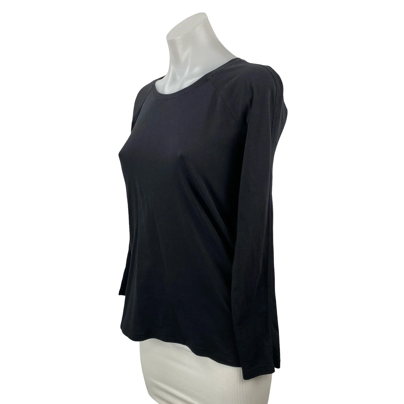 Lululemon Women's Black Long Sleeve Running Yoga Athletic T Shirt Tee Top Size 2 - Image 2