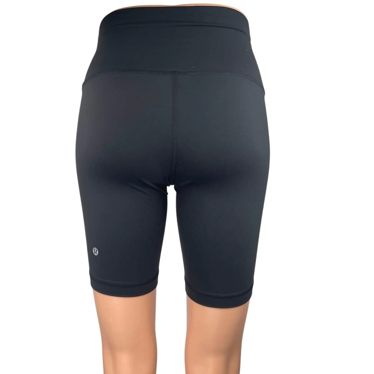 Lululemon Women's Black Workout Activewear Running Biker Cycling Shorts Size 2 - Image 3
