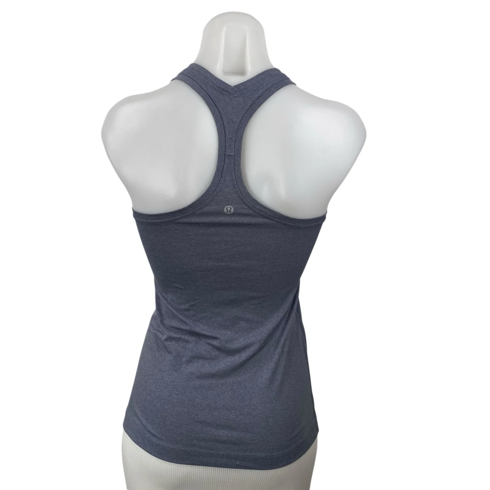 Lululemon Women's Blue Gray Racerback Yoga Workout Athletic Tank Top Size 4 - Image 4