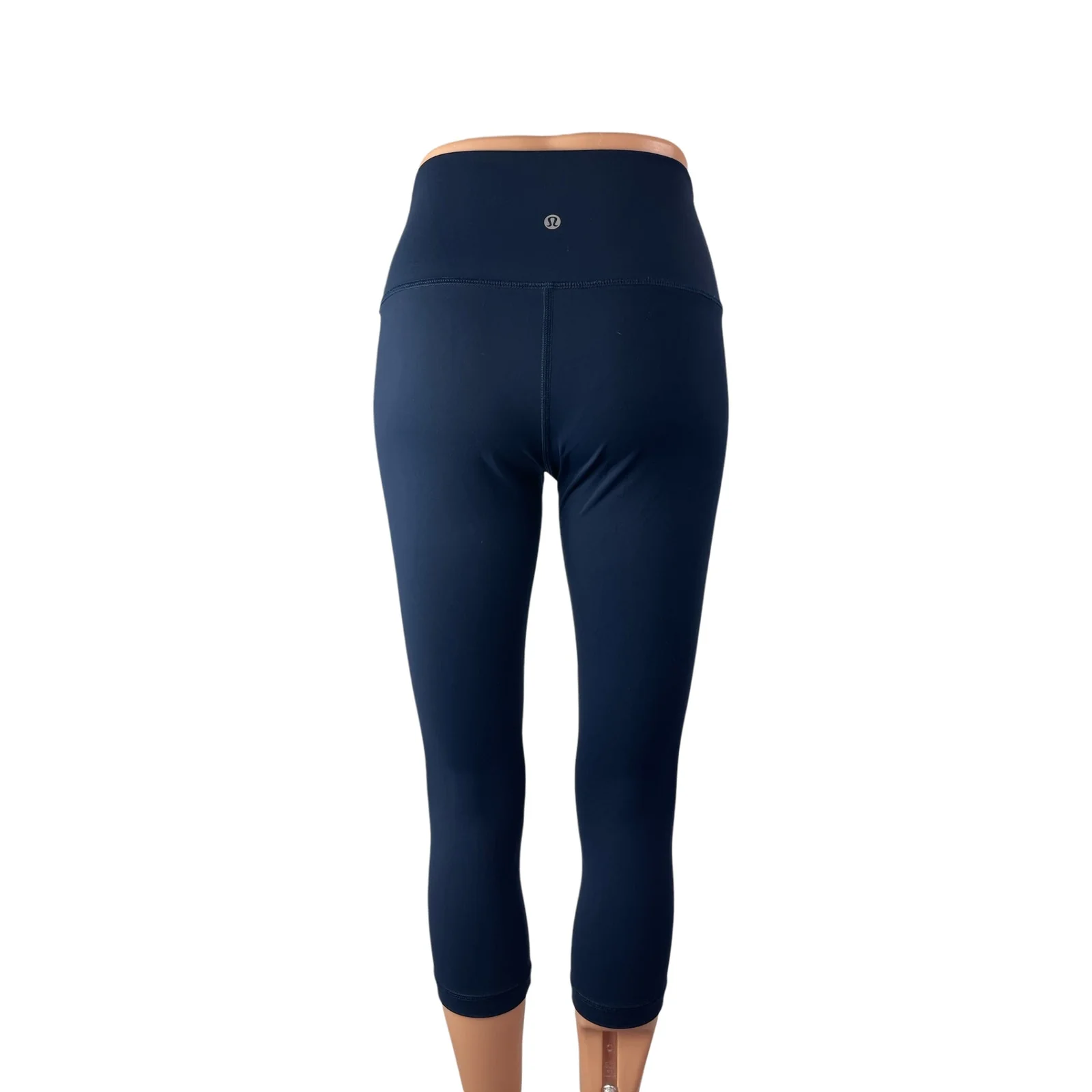 Lululemon Women's Blue Mid Rise Skinny Yoga Athletic Activewear Leggings Pants 6 - Image 4