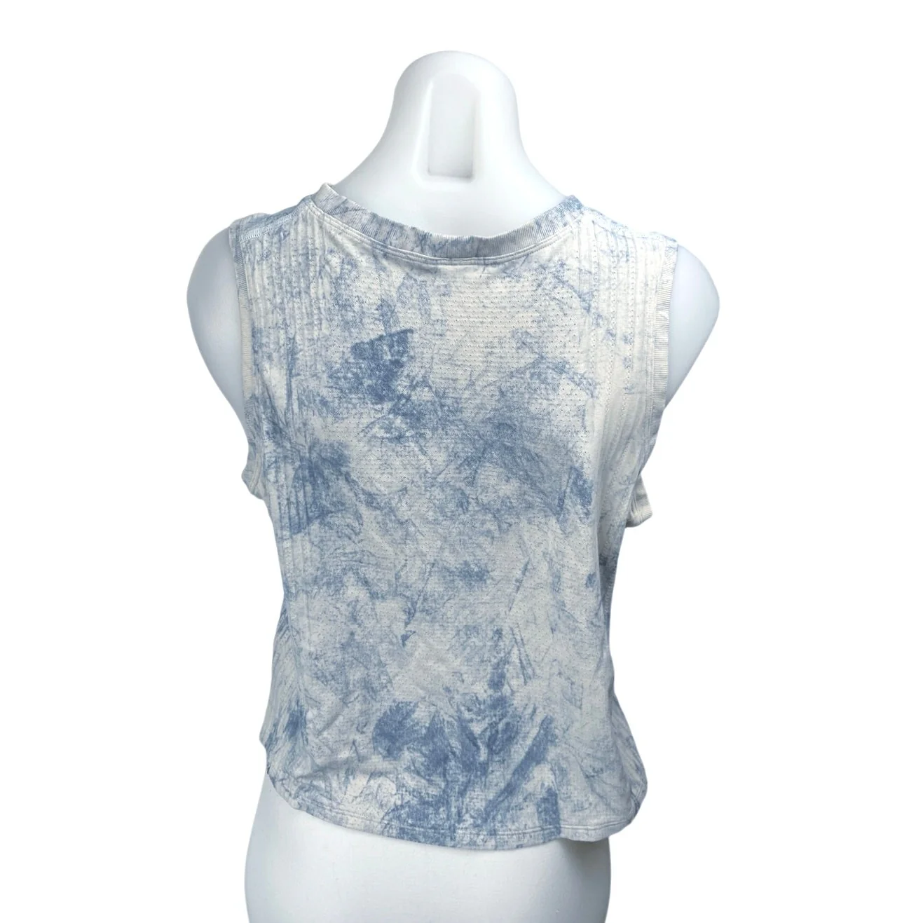 Lululemon Women's Blue White Tie Dye Muscle Tee Workout Athletic Tank Top Size M - Image 2