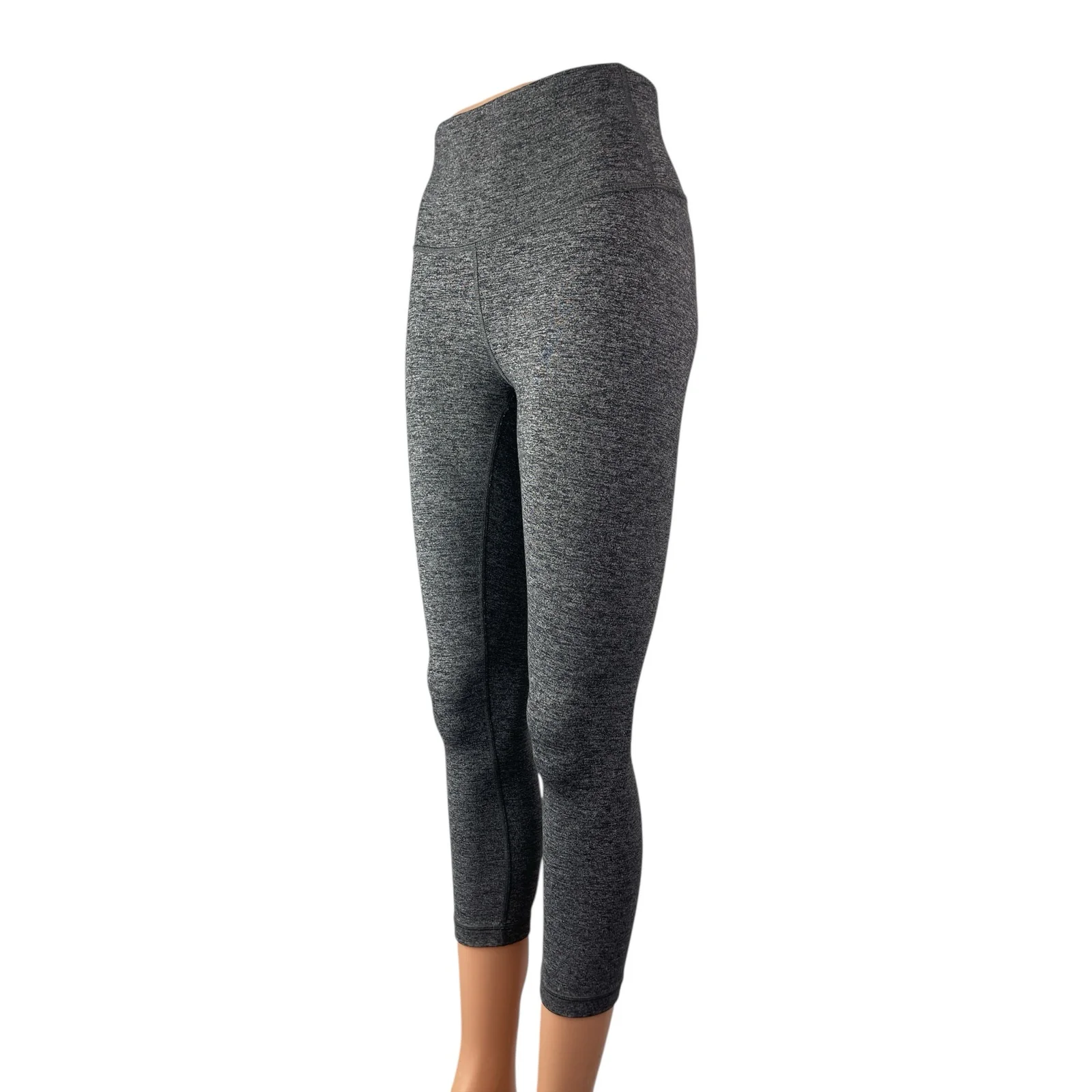 Lululemon Women's Gray Mid Rise Skinny Yoga Athletic Activewear Leggings Pants 4 - Image 2