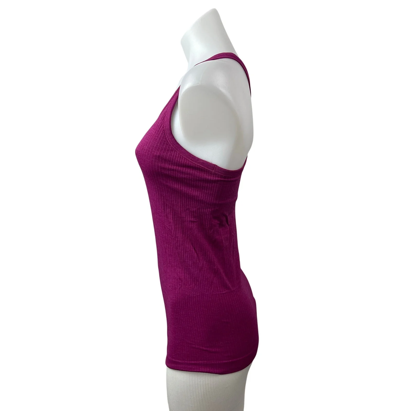 Lululemon Womens Pink Purple Ribbed Knit Racerback Yoga Athletic Tank Top Size 6 - Image 3