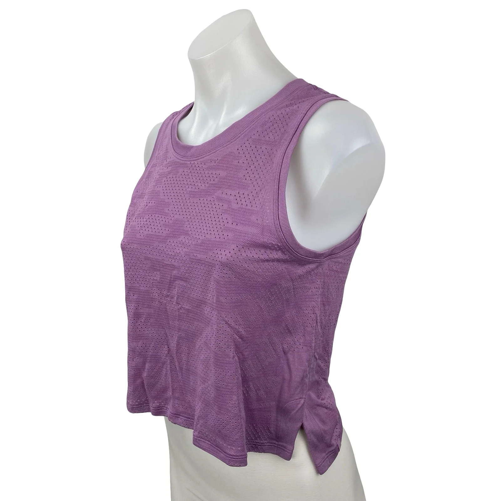 Lululemon Women's Purple Sleeveless Yoga Gym Athletic Activewear Crop Tank Top 4 - Image 3