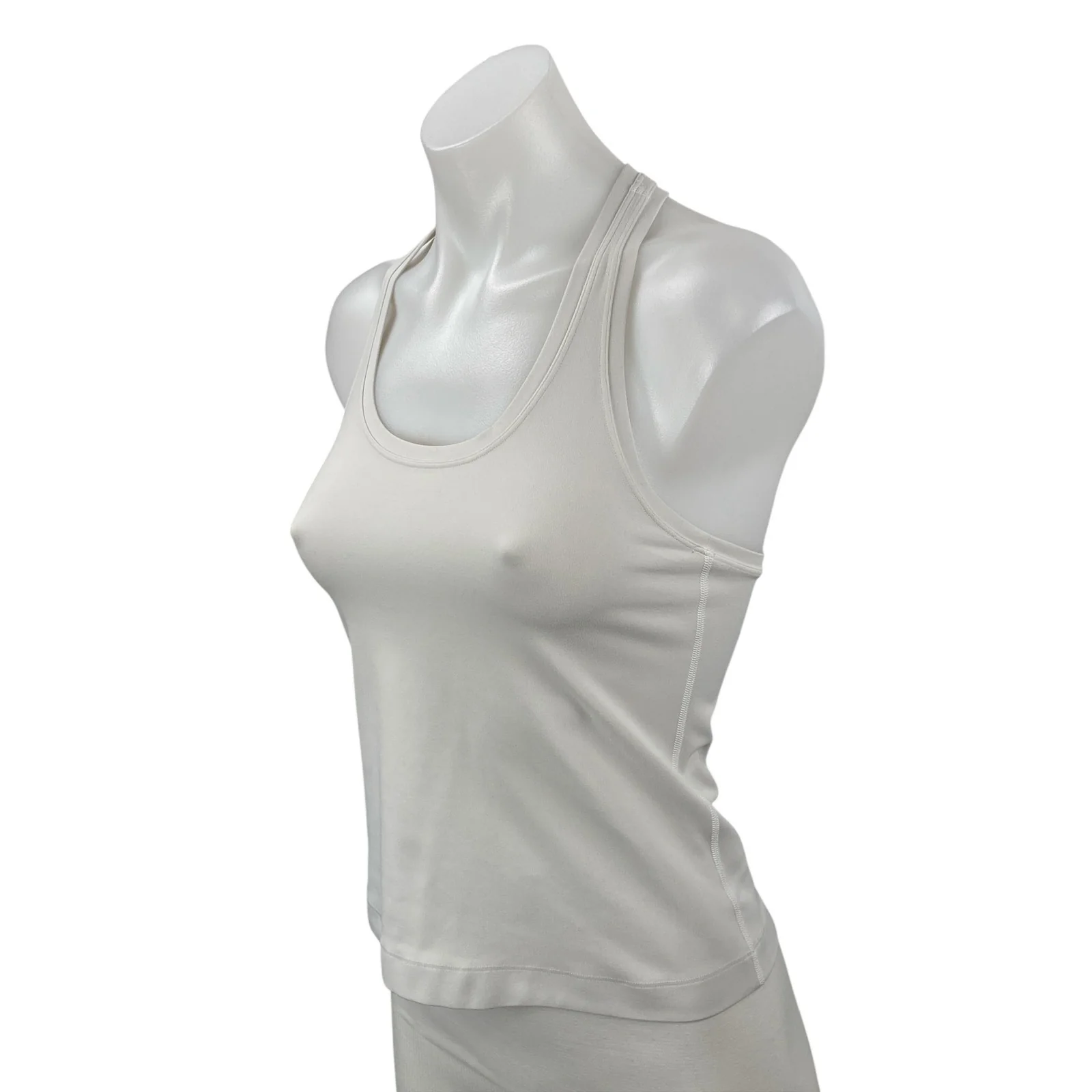 Lululemon Women's White Racerback Yoga Workout Running Athletic Tank Top Size 4 - Image 2