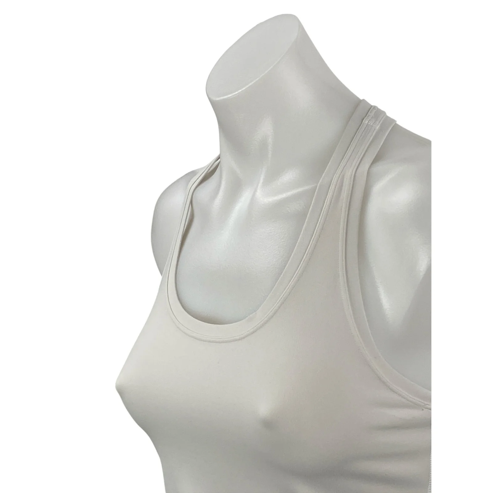 Lululemon Women's White Racerback Yoga Workout Running Athletic Tank Top Size 4 - Image 3