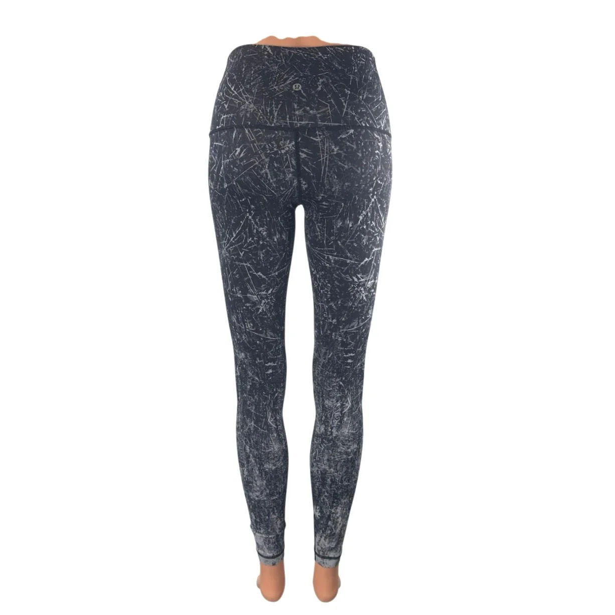 Lululemon Wunder Under Black Mid Rise Yoga Workout Athletic Leggings Pants Sz 2 - Image 3