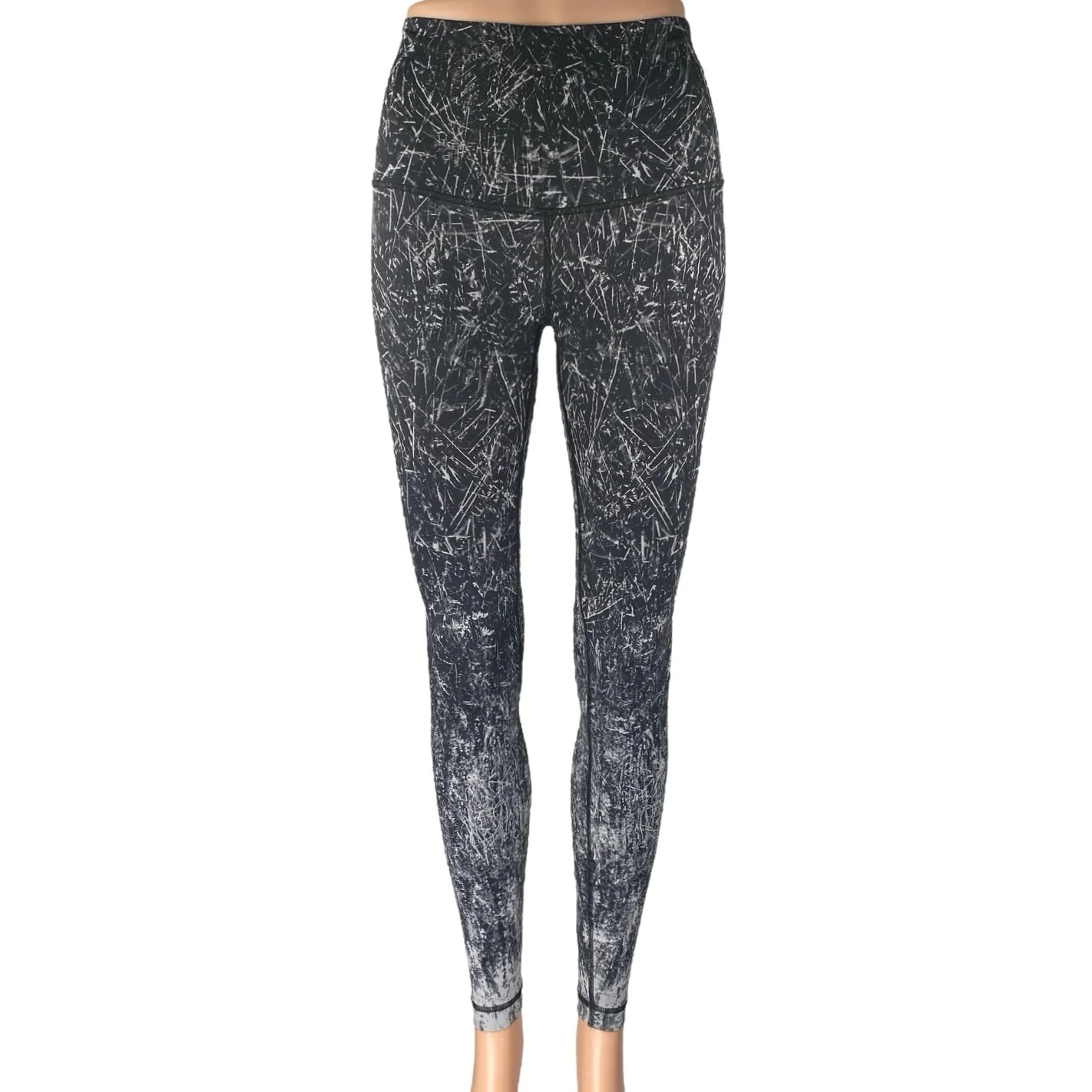 Lululemon Wunder Under Black Skinny Mid Rise Activewear Yoga Leggings Pants Size 4