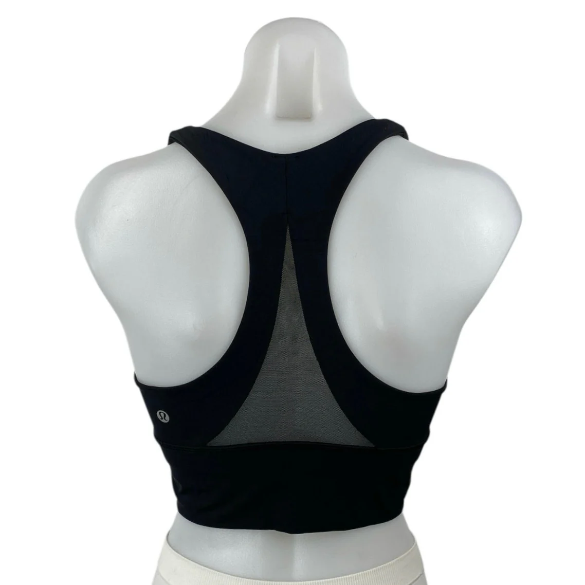 Lululemon x Soulscycle Black Racerback Mesh Yoga Athletic Sports Bra Crop Top M - Image 2