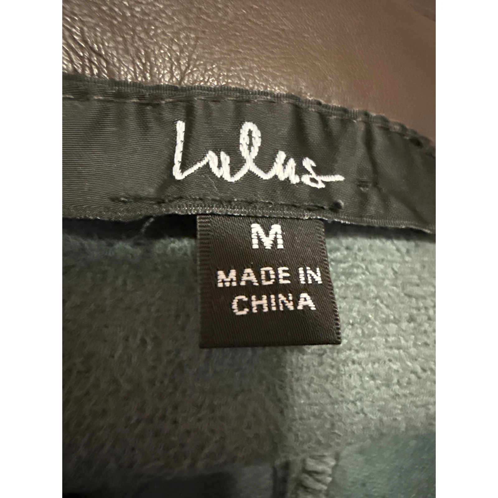 Lulus Edgy Expression Dark Brown Faux Leather Vegan Pencil Mini Skirt Size M - Image 5