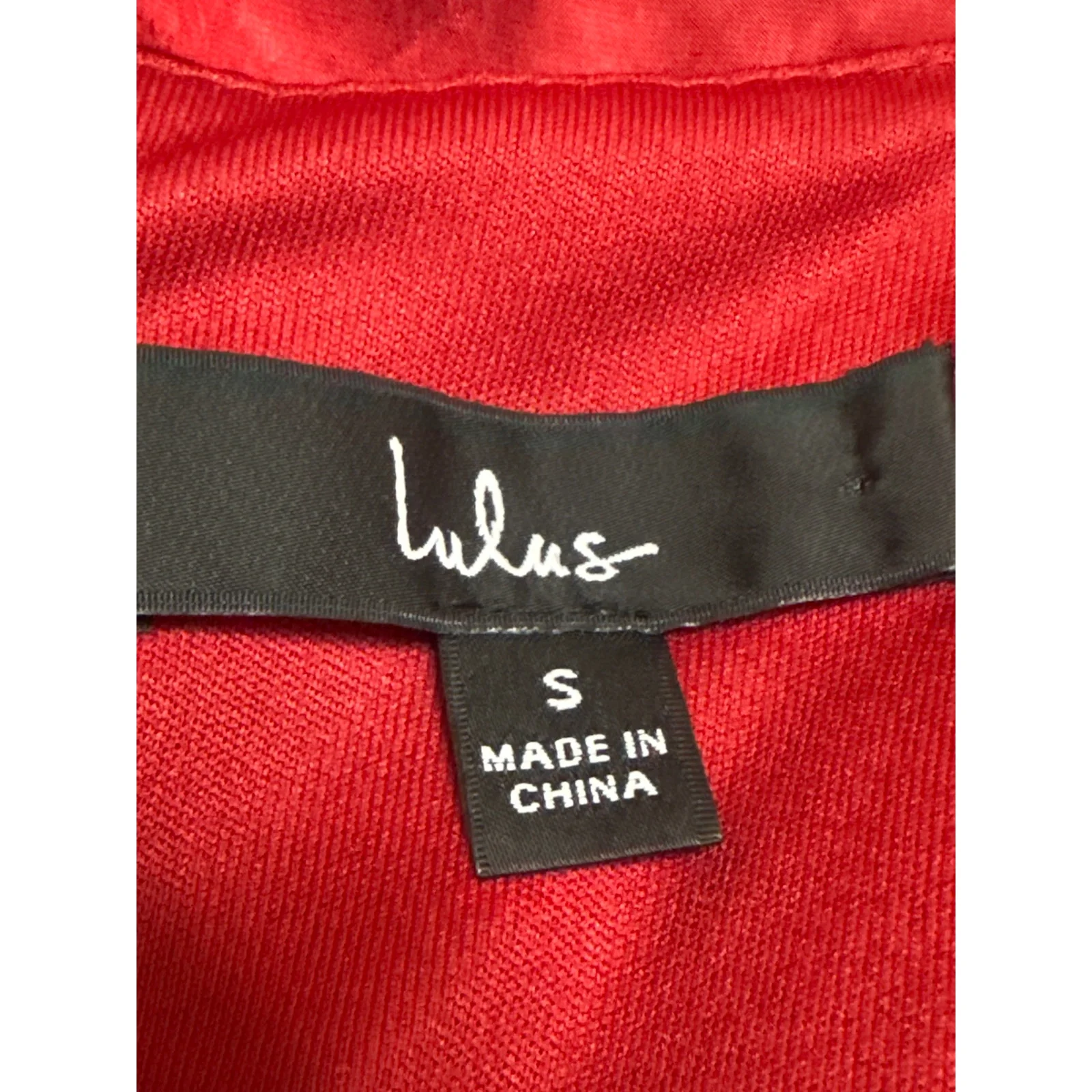 Lulus Women Red Silk Satin Long Puff Sleeve Square Neck Mini Sheath Dress Size S - Image 4