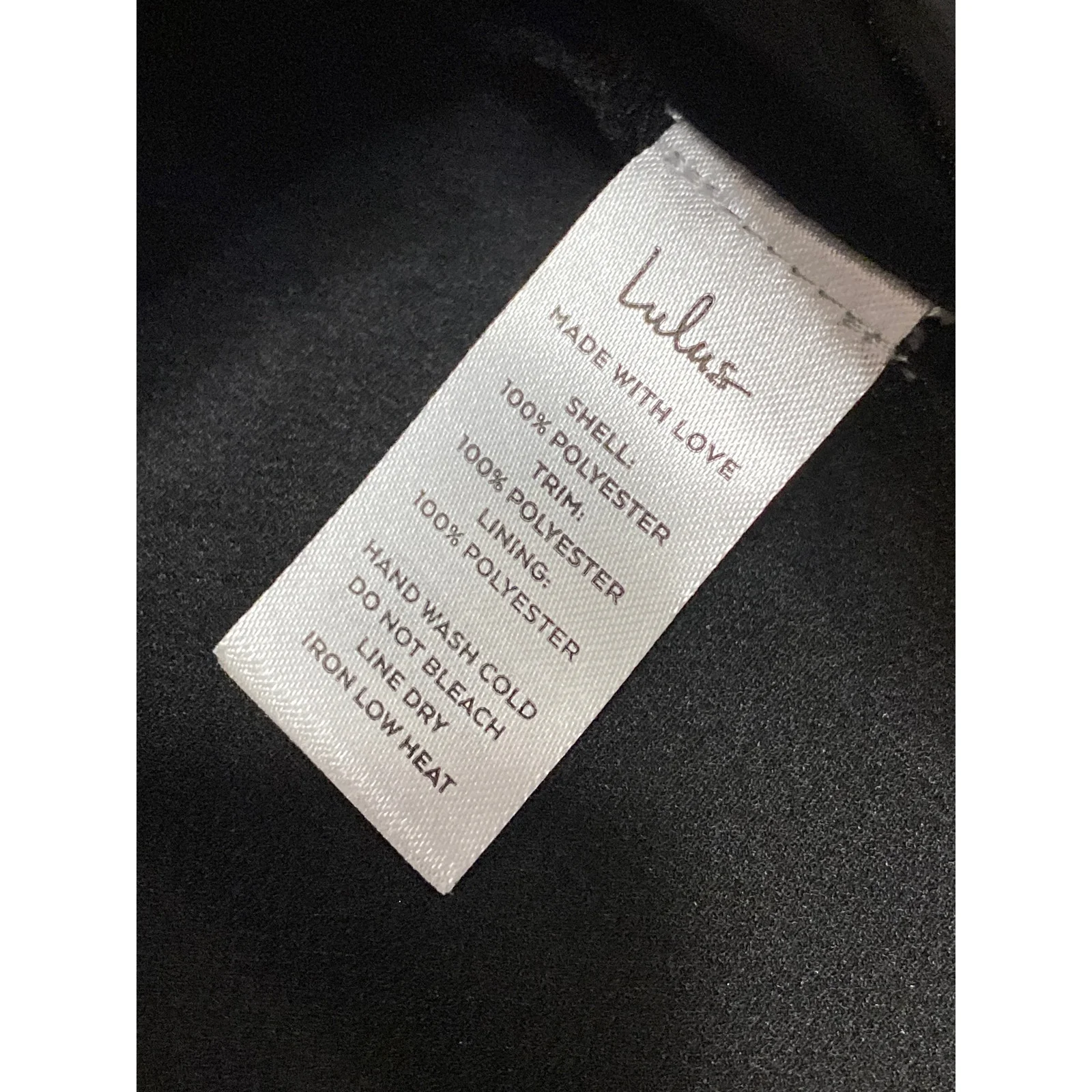 Lulus Women's Black Silky Satin Lace Trim Cowl Neck Sleeveless Cami Tank Top XL - Image 6