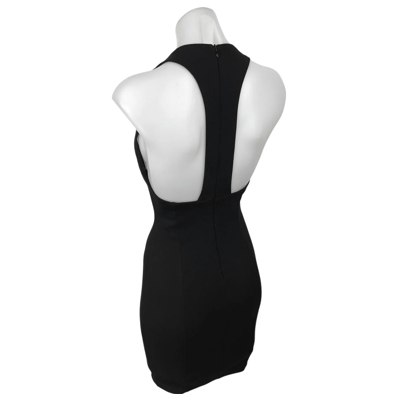 Lulus Women's Black Sleeveless Racerback V-neck Mini Pencil Bodycon Dress XS - Image 6