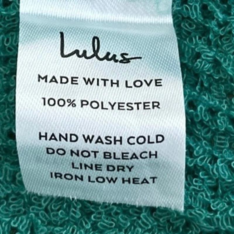 Lulus Women's Green Daily Charmer Loose Open Knit Stretch Sweater Tank Top Sz M - Image 4