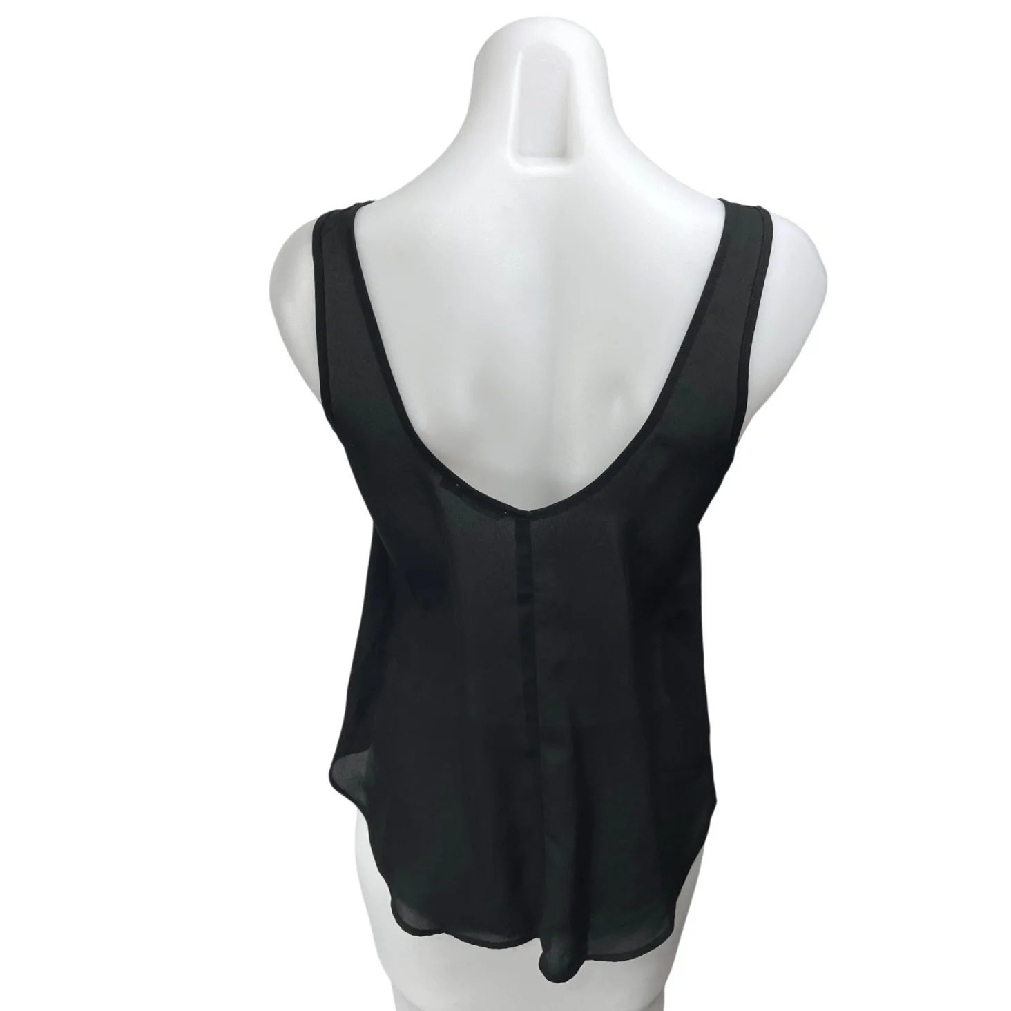 Lush Women's Black Sleeveless Scoop Neck Pullover Blouse Tank Top Size XS - Image 2