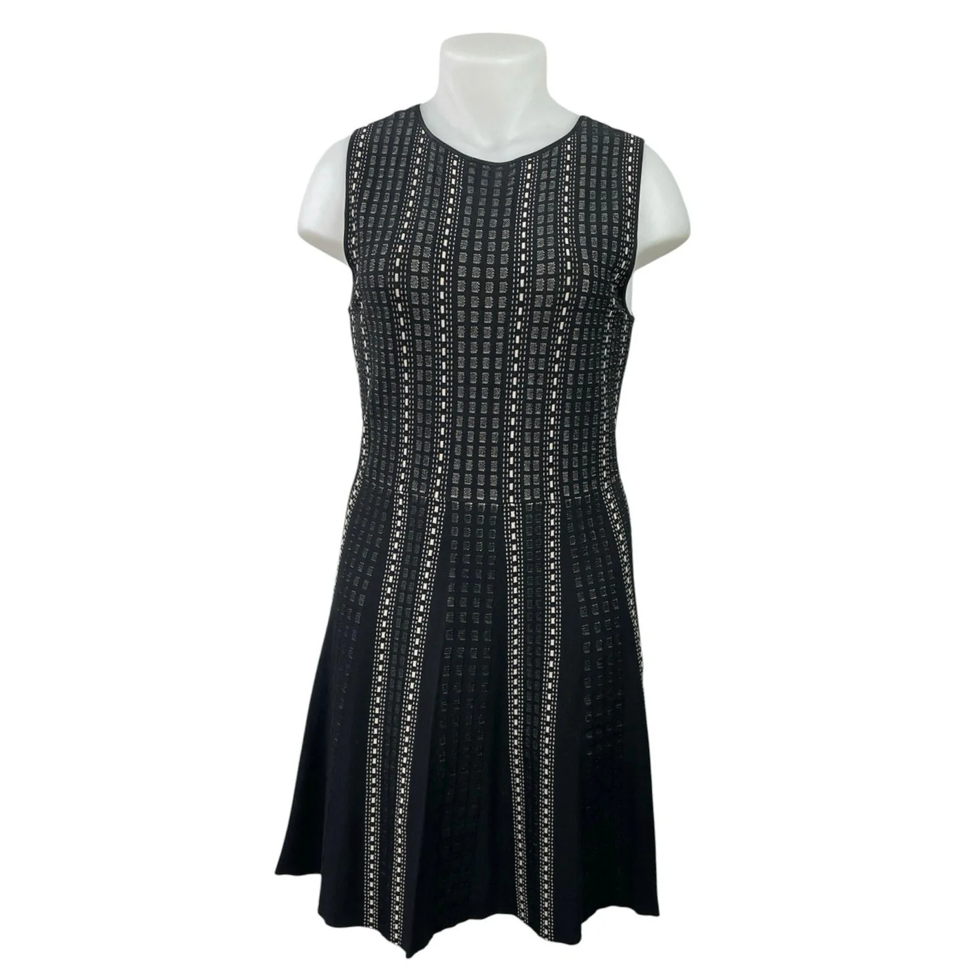 Luxe by Carmen Marc Valvo Sleeveless Mini Tank Skater Flare A-Line Dress Size XL