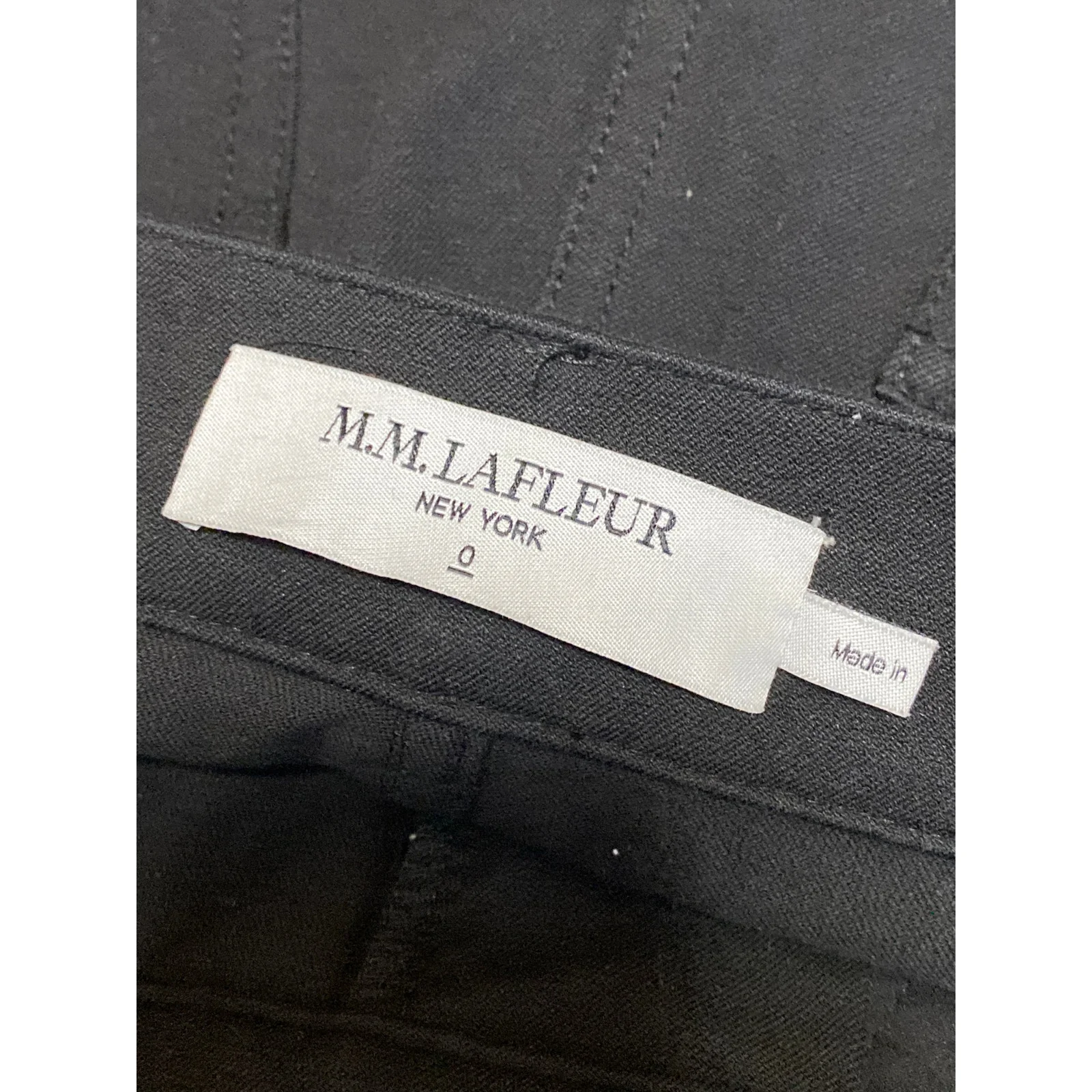 M.M Lafleur Women's Black High Rise Wide Leg Baggy Palazzo Denim Jeans Size 0 - Image 5