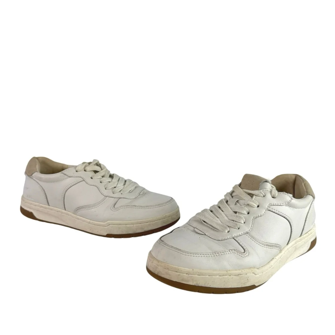 Madewell Court Unisex White Leather Low Top Lace Up Sneakers Shoes Size M7 W8.5 - Image 5