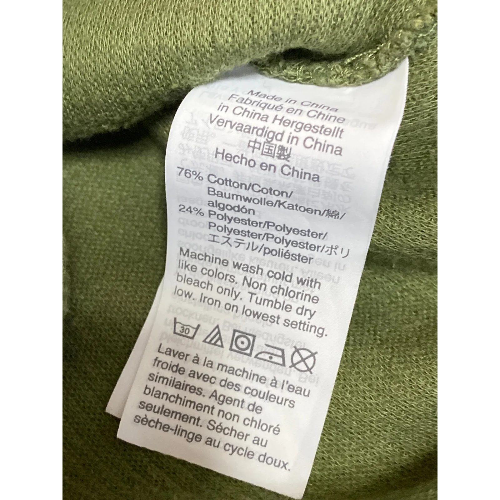 Madewell Elwood Women's Olive Green Rib Knit Knot Long Sleeve Sweater Top Size M - Image 4
