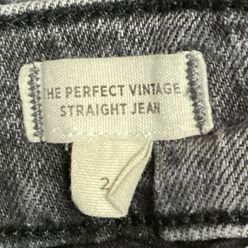 Madewell Gray High Rise Denim Ankle The Perfect Vintage Straight Jeans Size 23 - Image 5