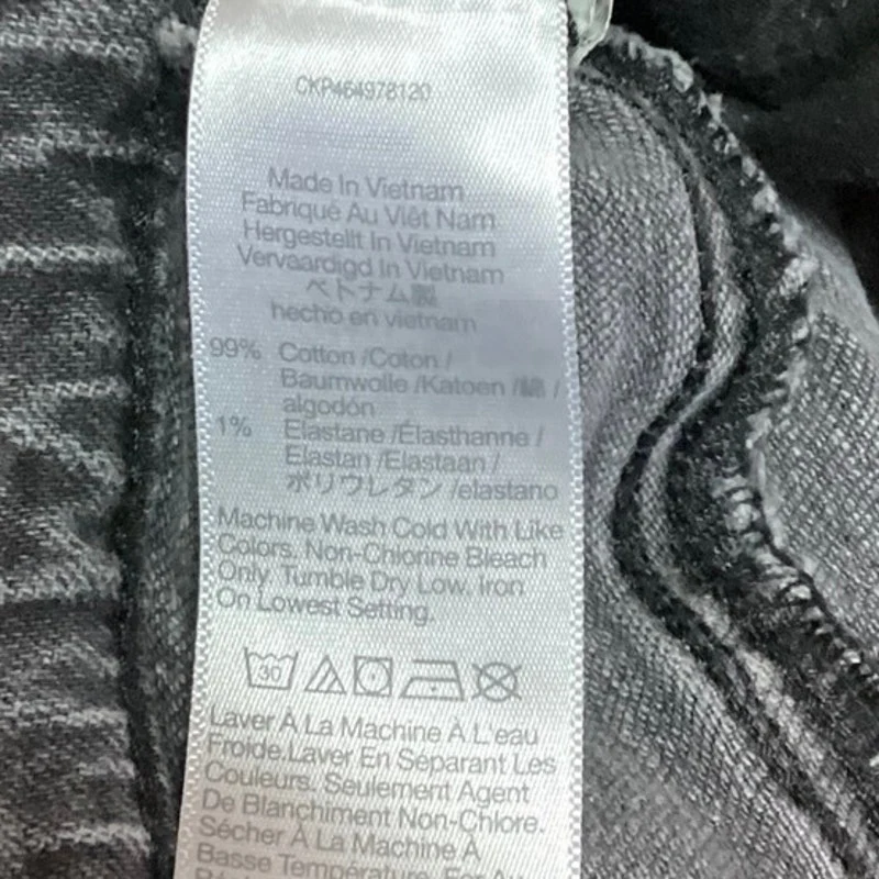 Madewell Gray High Rise Denim Ankle The Perfect Vintage Straight Jeans Size 23 - Image 6