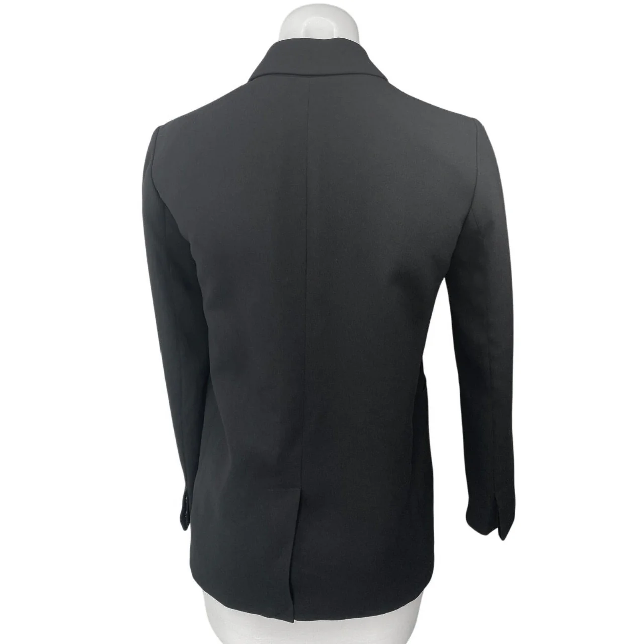 Madewell Lycee Women's Black Long Sleeve Drapey Blazer Coat Suit Jacket Size 0 - Image 2