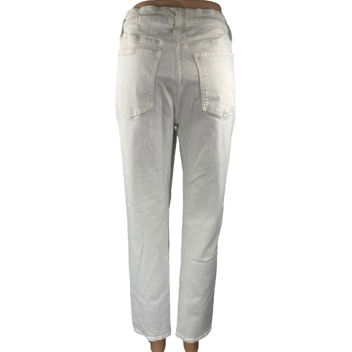 Madewell Perfect Vintage White Straight Leg High Waisted Denim Jeans Pants Sz 29 - Image 3