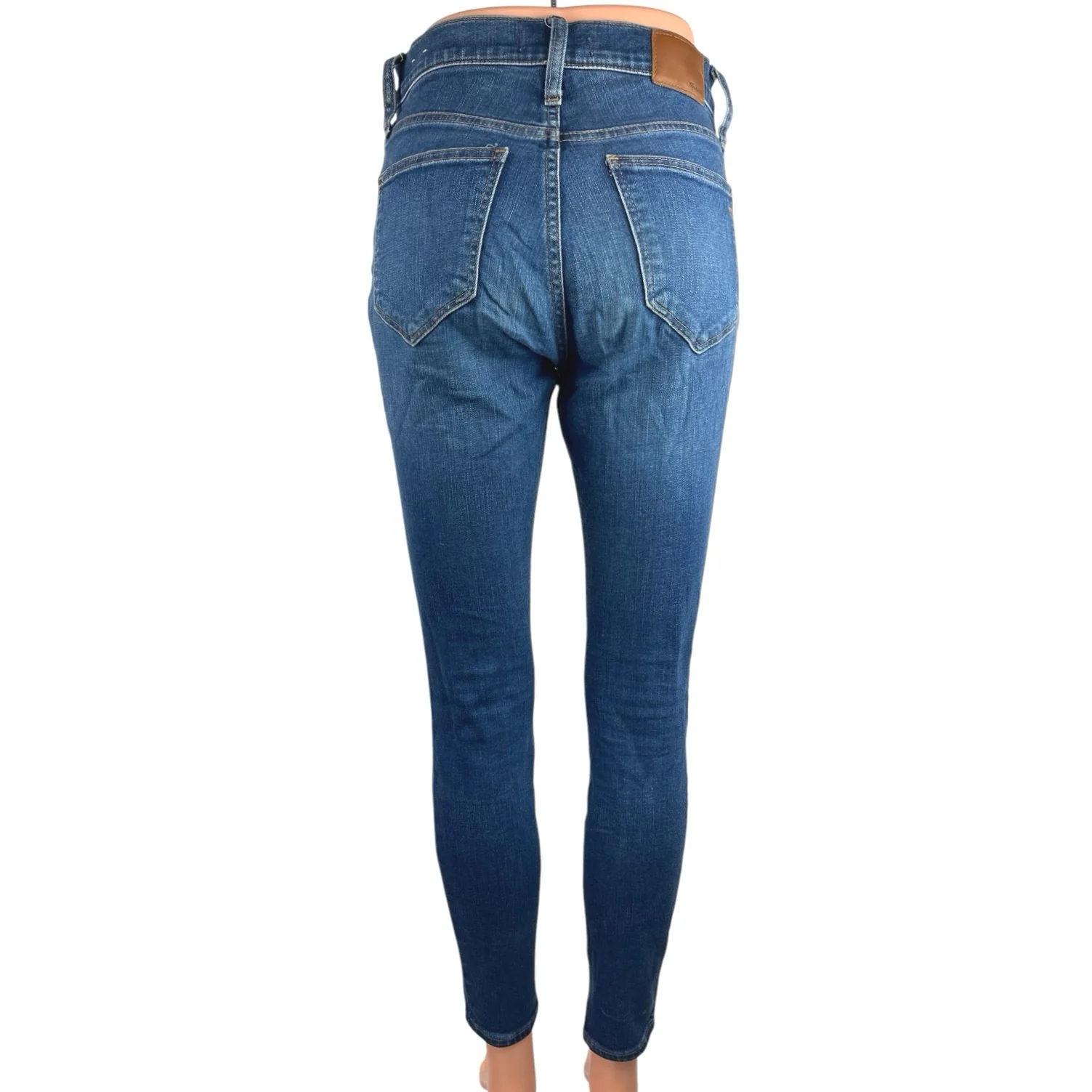Madewell Roadtripper Blue Denim 10" High Rise Skinny Medium Wash Jeans Pants 26 - Image 3