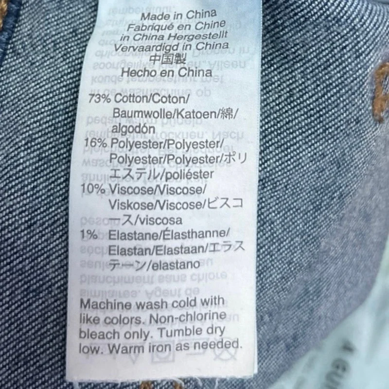 Madewell Roadtripper Blue Denim 10" High Rise Skinny Medium Wash Jeans Pants 26 - Image 5