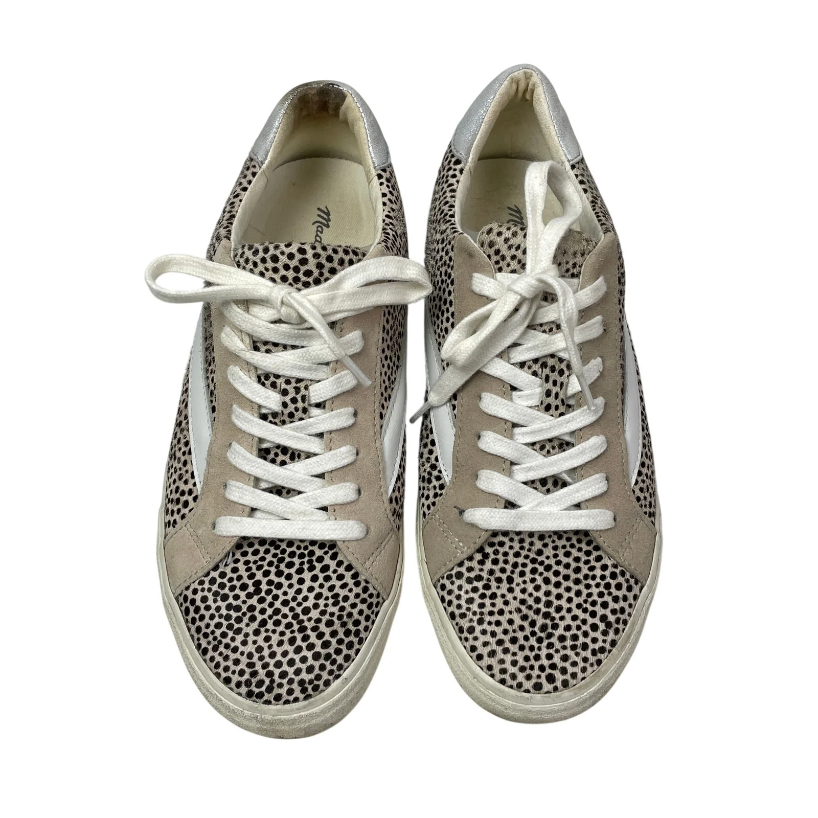 Madewell Sidewalk Unisex Spot Dot Calf Hair Low Top Sneakers Shoes Size W8 M6.5 - Image 2