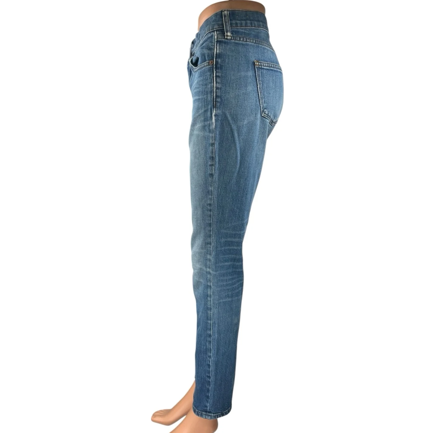 Madewell Slim Boy Jean Women's Blue Mid Rise Boyfriend Denim Jeans Size 24 - Image 2