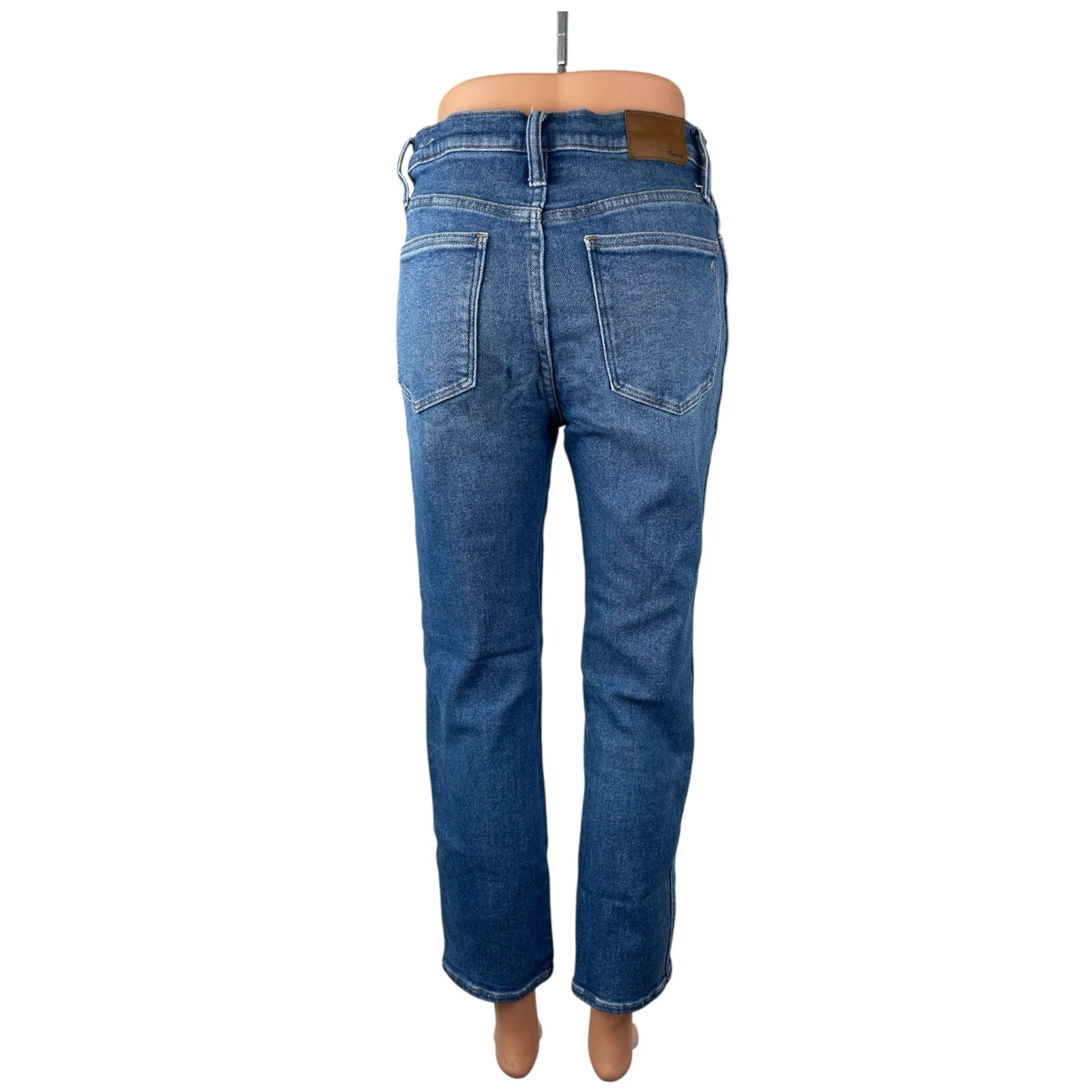 Madewell Stovepipe Women's Blue High Waisted Straight Mom Denim Jeans Pants 27 - Image 4