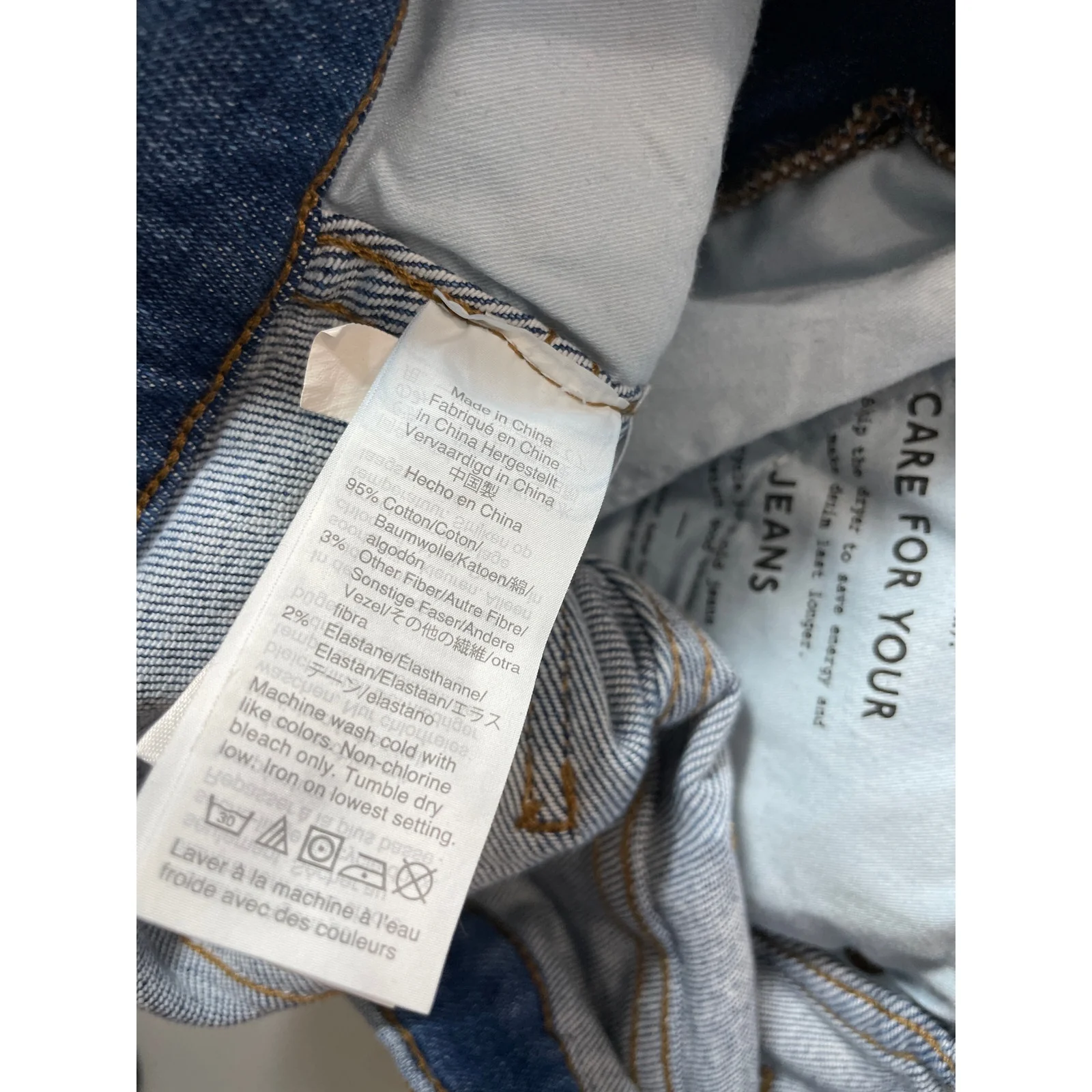 Madewell Stovepipe Women's Blue High Waisted Straight Mom Denim Jeans Pants 27 - Image 7