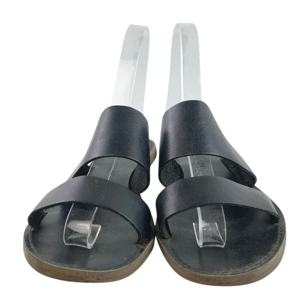 Madewell The Boardwalk Women's Black Dual Strap Slip On Slides Flat Sandals 5.5 - Image 2