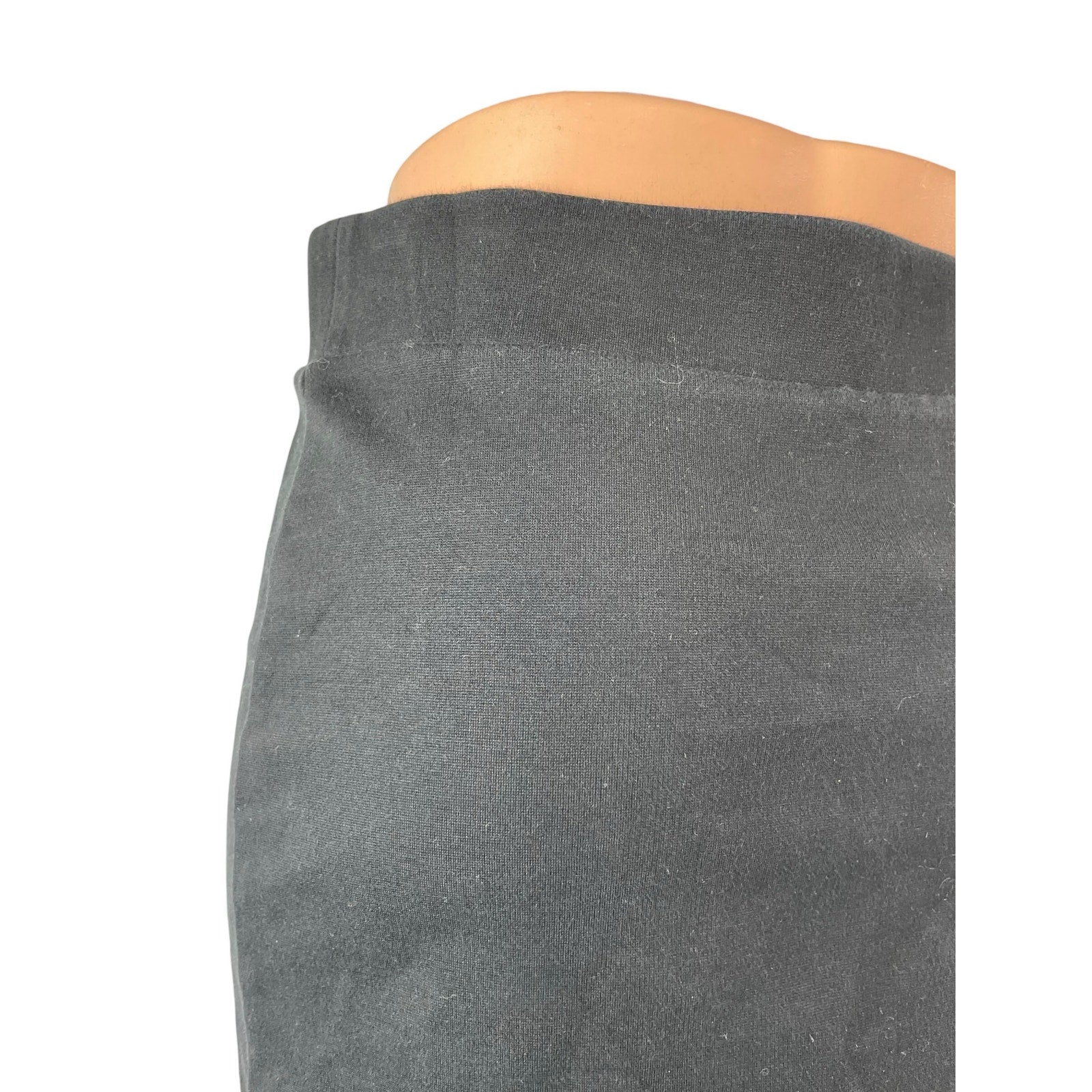 Madewell Women's Black Elastic Waist Pull On Career Mini Pencil Skirt Size S - Image 4